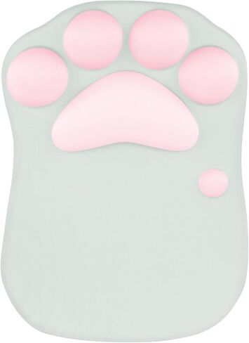 Rii Ergonomic Office Gel Mouse Pad with Wrist Rest,Gaming Desktop Mouse Pad for Laptop,with Non-Slip Rubber Base, 9 x 10 in (Pink) in Saudi Arabia