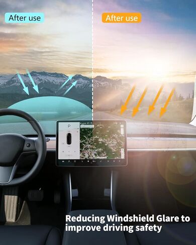 غطاء لوحة القيادة لطراز Tesla 3 Y، حصيرة لوحة القيادة من الفلانيل كبيرة الحجم متوافقة مع Tesla Model 3 Model Y 2017-2023 غطاء لوحة القيادة الزخرفية ملحقات السيارات الداخلية in Kuwait