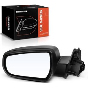 A-Premium Passenger Side Power Door Mirror - Compatible with Chevrolet Malibu 2013-2015, Malibu Limited 2016 - Heated Non-Folding Black Outside Rear View Mirror - Replace# 22860547PFM