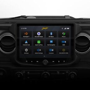 Stinger HORIZON12 12.8" Jeep Wrangler JL (2018-23)/Gladiator JT (2020-23) Stereo 1080p Full HD IP65 Touchscreen Radio, Wireless Apple CarPlay/Android Auto, Bluetooth, HDMI, Off-Road Mode, Camera/USB