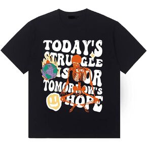 Bealin تي شيرت رجالي برسومات جرافيك كبيرة الحجم إبداعية على الجدران قمصان قصيرة الأكمام صيفية غير رسمية مغني الراب ملابس الشارع الشهير Y2k تي شيرت in Kuwait