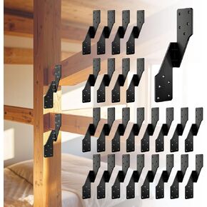25Pcs Hurricane Straps Tie Brackets, H2.5A Right Tie 18-Gauge Galvanized Hurricane Tie 25ct Heavy Duty Hurricane Straps with Screws Trusses/Rafters Ties for Wood (25pcs Right Hurricane Ties)