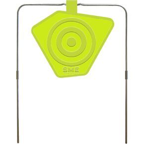 8" Self-Healing Gong Target | Lightweight Versatile Durable Hunting Sports Shooting Competition Stable Highly Visible Hanging Target Stand for .22-50 Caliber