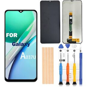 for Samsung Galaxy A03S A037u Screen Replacement for Samsung A037u1 Screen Replacement 6.5 inch LCD Display digitizer Touch Screen Assembly with Tools [US Version] (SM-A03S Sreen with Frame)