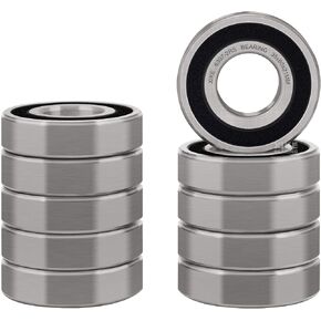 XiKe 4 Pcs 6307-2RS Double Rubber Seal Bearings 35x80x21mm, Pre-Lubricated and Stable Performance and Cost Effective, Deep Groove Ball Bearings. in Kuwait