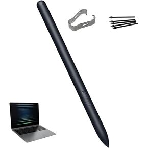 Galaxy Book5 360 S Pen Replacement for Samsung Galaxy Book5 360 Pen, Book5 Pro 360 S Pen Without Bluetooth, Book5 Pro 360 Stylus Pen + 5 Tips (Silver)