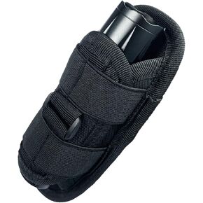 Tactical Flashlight Holder, Rotatable Flashlight Holster Belt Clip, Tactical Flashlight Carrying Case with 360 Degree Rotating Clip