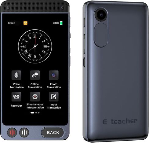 2024 Language Translator Device, Support 142 Languages and Accents, Two Way Real-Time Voice Translation, Online/Offline/AI/Voice/Photo Translation for Travel, Learning and Business, 2000mA in Saudi Arabia