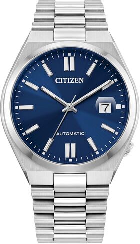 Citizen Men's Automatic Tsuyosa Sport Luxury Watch, Silver-Tone Stainless Steel, Green Dial, 3 Hand with Date, 42 Hour Power Reserve (Model: NJ0150-56X) in Saudi Arabia
