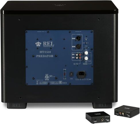 REL HT/1510 Predator 15-Inch Powered Subwoofer – Impactful Deep Bass for HiFi Home Theater, Audiophile Stereo Systems & Surround Sound. Premium High-End Subwoofer Design in Line Grained White Finish in Kuwait