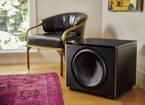 REL HT/1510 Predator 15-Inch Powered Subwoofer – Impactful Deep Bass for HiFi Home Theater, Audiophile Stereo Systems & Surround Sound. Premium High-End Subwoofer Design in Line Grained White Finish in Kuwait
