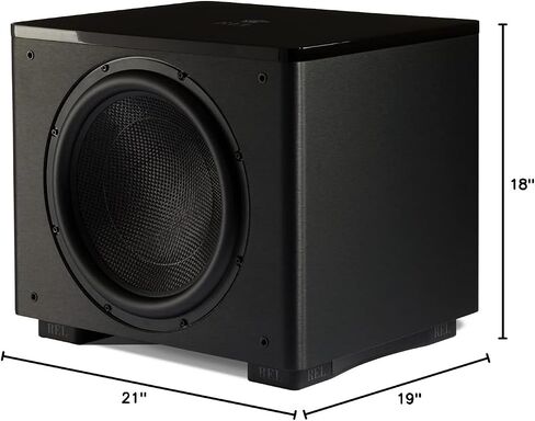 REL HT/1510 Predator 15-Inch Powered Subwoofer – Impactful Deep Bass for HiFi Home Theater, Audiophile Stereo Systems & Surround Sound. Premium High-End Subwoofer Design in Line Grained White Finish in Kuwait
