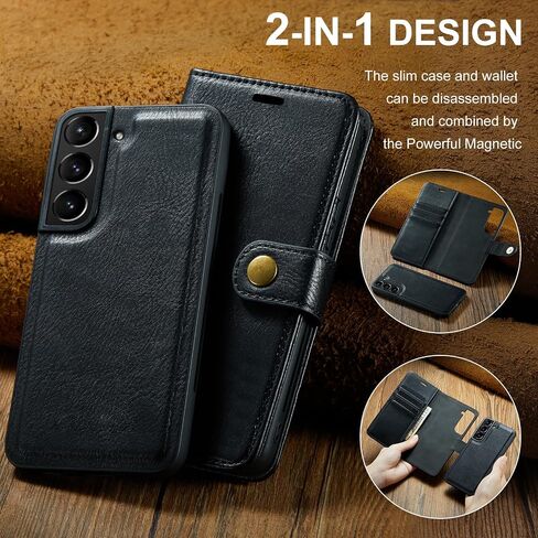 علبة الهاتف ASUWISH لـ Samsung Galaxy S21 Plus S21+ 5G محفظة غطاء خلية قابلة للفصل مع حامل بطاقة حامي الشاشة الزجاجية المقسمة S21+ 5G S21Plus 21S+ S 21+ G5 Women Girls Grays in Saudi Arabia