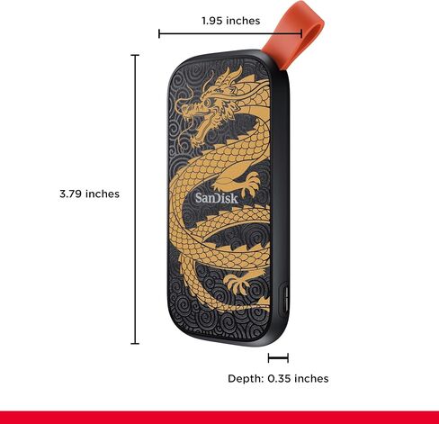 Sandisk 2TB SSD المحمولة ، Edition ، ما يصل إلى 800 ميجابايت/ثانية ، USB-C ، USB 3.2 Gen 2 ، حماية إسقاط-SDSSDE30-2T00-G25F in Kuwait