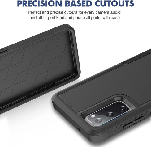 for Galaxy S20 FE 5G Case,[Military Grade Drop Tested] with HD Screen Protector,Dual Layer Protective Heavy Duty Cell Phone Cover Non-Slip Shockproof Rugged Case for Samsung Galaxy S20 FE (Dark Green） in Kuwait
