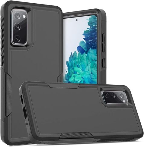 for Galaxy S20 FE 5G Case,[Military Grade Drop Tested] with HD Screen Protector,Dual Layer Protective Heavy Duty Cell Phone Cover Non-Slip Shockproof Rugged Case for Samsung Galaxy S20 FE (Dark Green） in Kuwait