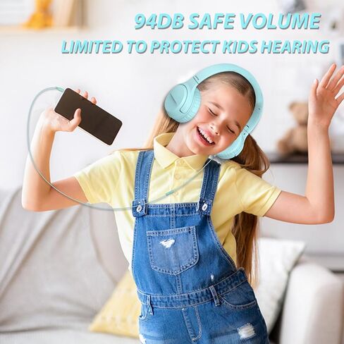 INFURTURE 2 Packs Kids USB C Headphones for School,Type C Kids Headphones,Wired Boys Girls Headphones with Safe Limiter 94dB,HD Stereo Sound,Foldable On/Over Ear Headphones for/Tablet/School/Travel in Kuwait