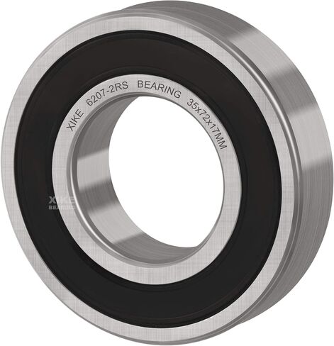XiKe 2 Pcs 6210-2RS Double Rubber Seal Bearings 50x90x20mm, Pre-Lubricated and Stable Performance and Cost Effective, Deep Groove Ball Bearings. in Kuwait