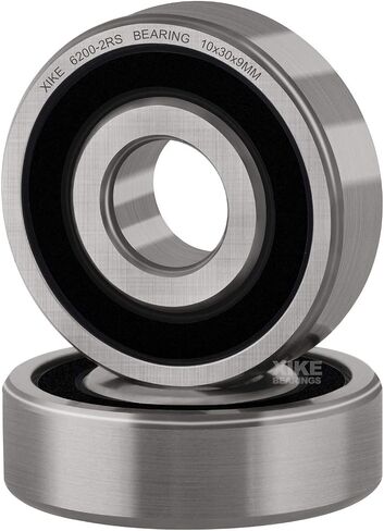 XiKe 2 Pcs 6210-2RS Double Rubber Seal Bearings 50x90x20mm, Pre-Lubricated and Stable Performance and Cost Effective, Deep Groove Ball Bearings. in Kuwait