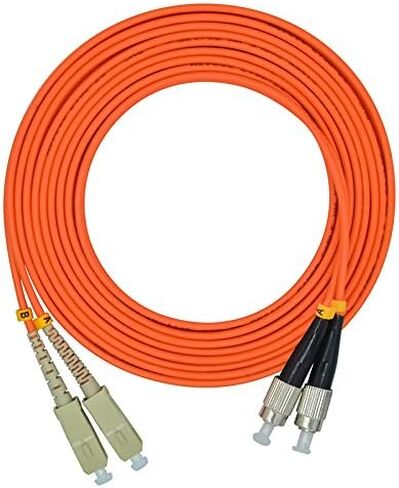 10 Meters 33ft LC to LC Duplex 50/125 OM2 Multimode Fiber Optic Cable Jumper Optical Patch Cord LC-LC in Kuwait