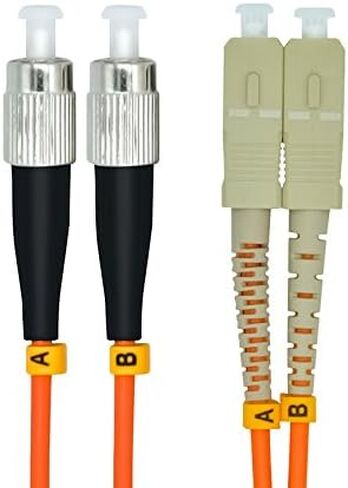 10 Meters 33ft LC to LC Duplex 50/125 OM2 Multimode Fiber Optic Cable Jumper Optical Patch Cord LC-LC in Kuwait