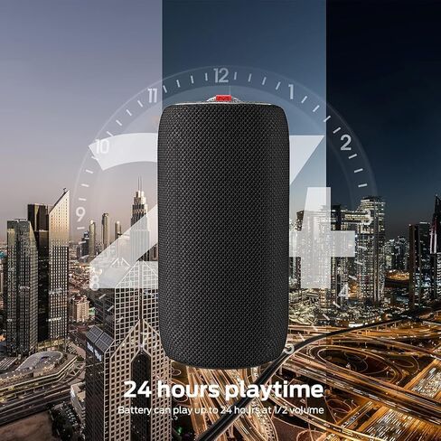 Monster S310 Bluetooth Speaker ، مكبر صوت بلوتوث محمول ، 30 واط لاستريو حقيقي حقيقي يوفر صوتًا ديناميكيًا ، مكبر صوت مقاوم للماء ، Bluetooth 5.2 MIC المدمج ، 24 ساعة ، للعائلة الخارجية في الهواء الطلق in Kuwait