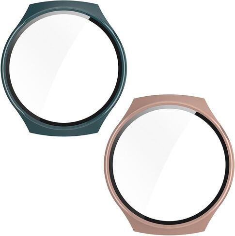 حزمة شاشة شاشة 2 عبوات متوافقة مع Huawei Watch 4 Pro ، Cover Cover for Huawei Watch 4 Pro (Black+Transparent) in Kuwait