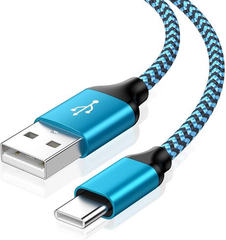 [6ft ، 2 Pack] Android Fast Charging Cable C Cort Cord Cord USB A TO TYPE C COMPLING COLLOR LING WIRES لـ SAMSUNG GALAXY S24 FE ULTRA/S22/S23/S21/S20/S25+/S25 ULTRA/S25 ، Google Pixel 9/8A /7 ، iPhone 16 15 in Kuwait