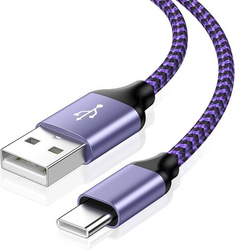 [6ft ، 2 Pack] Android Fast Charging Cable C Cort Cord Cord USB A TO TYPE C COMPLING COLLOR LING WIRES لـ SAMSUNG GALAXY S24 FE ULTRA/S22/S23/S21/S20/S25+/S25 ULTRA/S25 ، Google Pixel 9/8A /7 ، iPhone 16 15 in Kuwait