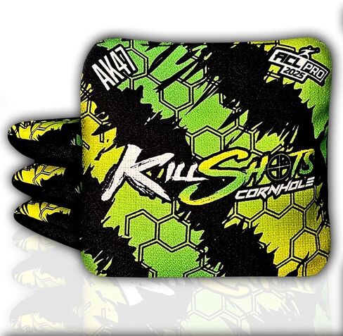 Killshots Cornhole | AK47 Series | Limited Beach Edition | 2024 ACL Pro Certified Cornhole Bags | Premium Quality | Dual-Speed | Durable & Weather Resistant | Set of 4 Bags in Saudi Arabia