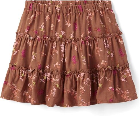The Children's Place Girls' Pull On Everyday Skorts, Blue Floral Smocked in Saudi Arabia