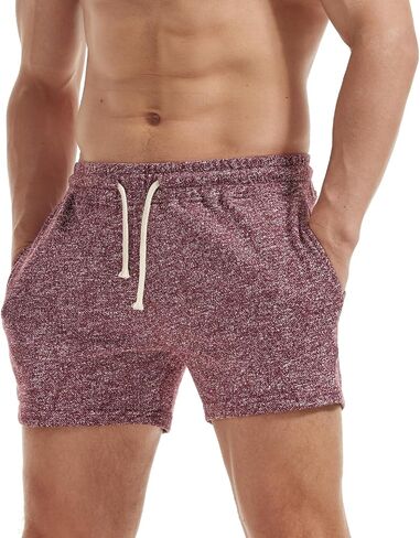 AIMPACT Men's 5"/7" Sweat Shorts Elastic Waist Gym Workout with Pockets in Saudi Arabia