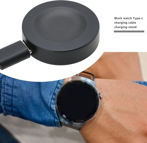 The Lord of the Tools 1Pc Watch USB Charging Cable USB Cable Magnetic Charger Holder Compatible with Huawei Watch 4 3 GT2 Pro GT3 GT4 100cm Black(Integrated Charger) in Kuwait