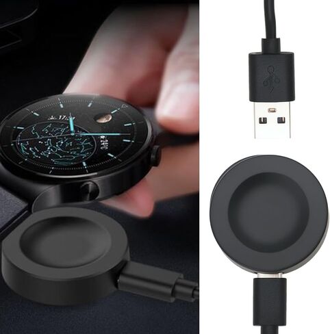 The Lord of the Tools 1Pc Watch USB Charging Cable USB Cable Magnetic Charger Holder Compatible with Huawei Watch 4 3 GT2 Pro GT3 GT4 100cm Black(Integrated Charger) in Kuwait