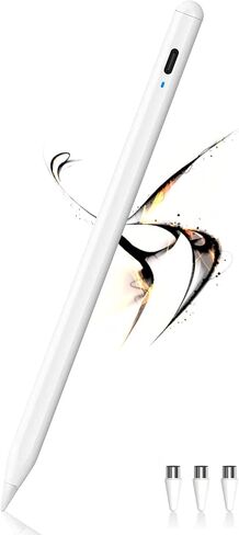 Stylus Pens for Touch Screens Magnetic POM Tip Tablet Pen Rechargeable Digital Pen Compatible with iPhone/iPad/iPad Pro/Lenovo/and Other iOS/Android Smartphone and Tablet Devices(Black) in Kuwait