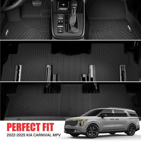Trunk Mat & Backrest Mat for 2020-2025 Kia Telluride Cargo Mat Liner All Weather TPE Protector Back Seat Cover 3rd Row for 2020 2021 2022 2023 2024 2025 Kia Telluride Accessories in Kuwait