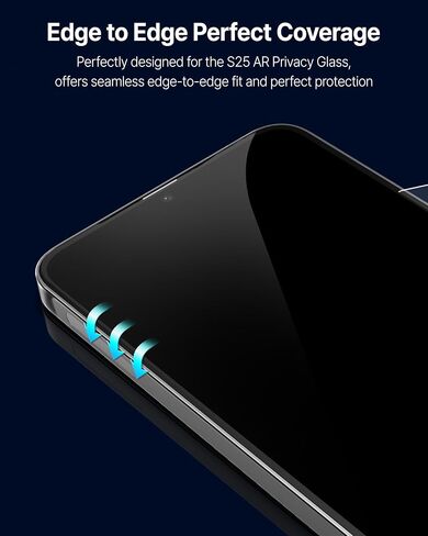 Whitestone 2PACK EA GLASS Privacy Screen Protector for Galaxy Z Fold 5 2023, Full Coverage Private Tempered Glass Shield [Easy Install] - Two Pack in Kuwait