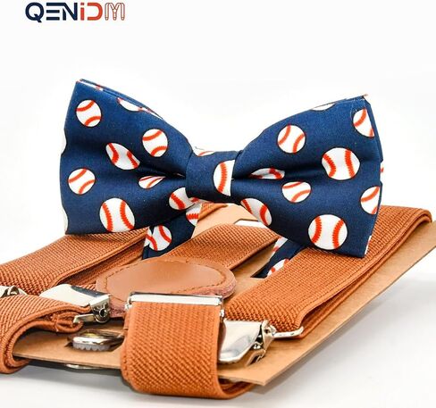 مجموعة ربطة عنق Qenidm Boy Suspenders Bow، زي حامل الخاتم، حمالات الأطفال الصغار، ملابس عيد الميلاد الأول للأولاد in Kuwait