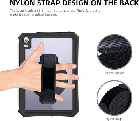 Mruozrui Universal Tablet Stand for iPad Pro Air Mini/Galaxy Tab Kindle وجميع الأجهزة اللوحية ، 2 عبوة ، ركيستان لوساة الكمبيوتر اللوحي متعددة الزاوية مع حامل حلقة مدمج ، حلقة مقبض 360 درجة ، أسود in Kuwait