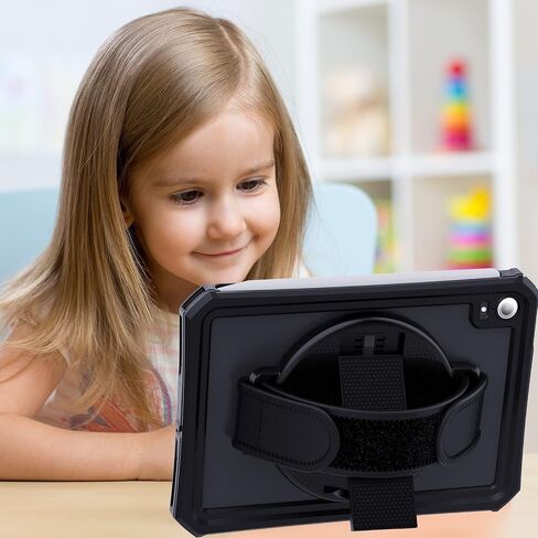 Mruozrui Universal Tablet Stand for iPad Pro Air Mini/Galaxy Tab Kindle وجميع الأجهزة اللوحية ، 2 عبوة ، ركيستان لوساة الكمبيوتر اللوحي متعددة الزاوية مع حامل حلقة مدمج ، حلقة مقبض 360 درجة ، أسود in Kuwait