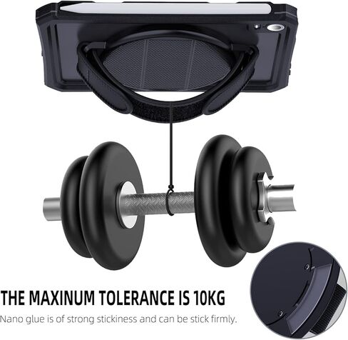 Mruozrui Universal Tablet Stand for iPad Pro Air Mini/Galaxy Tab Kindle وجميع الأجهزة اللوحية ، 2 عبوة ، ركيستان لوساة الكمبيوتر اللوحي متعددة الزاوية مع حامل حلقة مدمج ، حلقة مقبض 360 درجة ، أسود in Kuwait