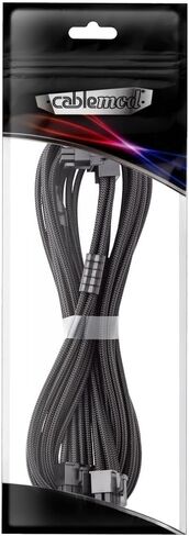 Cablemod e-series pro modmesh sleeved 12v-2x6 12vhpwr 90 ° Cable STealthSense PCIe لـ EVGA G / G+ / P+ / T-متغير B (أسود+ أبيض ، 16 دبوسًا إلى 8-Pin ، 60 سم) in Kuwait