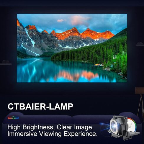 CTBAIER LMP-C250 LMP-C281 Original Quality for Sony VPL-CH350 VPL-CH353 VPL-CH355 VPL-CH358 VPL-CH370 VPL-CH373 VPL-CH375 VPL-CH378 Replacement Projector Lamp Bulb with Housing in Kuwait