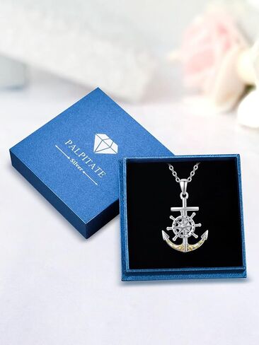 Palpitate Anchor Necklaces Anchor Necklace for Women Girls 925 Sterling Silver Nautical Anchor Pendant Sea Jewelry Gifts for Women Sailor in Saudi Arabia