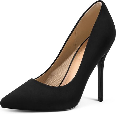mysoft Women's High Heels Pumps Closed Pointed Toe Stiletto 4IN Heels Dress Wedding Shoes in Kuwait