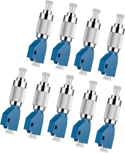 Xunsomten-10pcs FC Male to LC Female Adapter Fiber Optic Connector Visual Fault Locator Fiber Adapter for Fiber Tester Single Mode 9/125um Optical Adapter in Kuwait