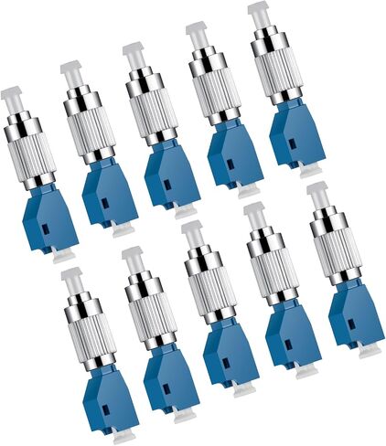 Xunsomten-10pcs FC Male to LC Female Adapter Fiber Optic Connector Visual Fault Locator Fiber Adapter for Fiber Tester Single Mode 9/125um Optical Adapter in Kuwait