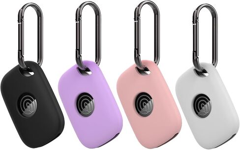 4 علبة حزمة لـ Tile Pro 2024 ، غطاء حماية من السيليكون الناعم المضاد للخلع مع إكسسوارات Carabiner (أسود+أزرق+أبيض+أبيض) in Kuwait