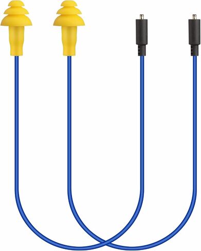 MIPEACE 2 Pieces Replacement Earbuds Cables for Work Earbuds Bluetooth（Black & Orange） in Kuwait