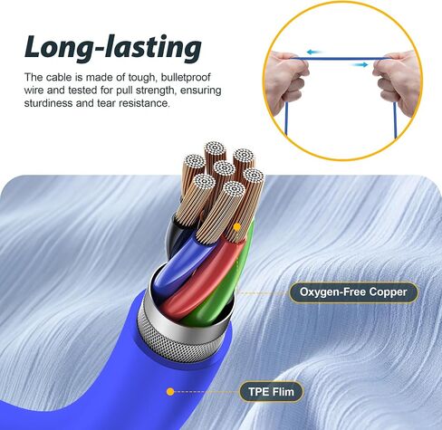 MIPEACE 2 Pieces Replacement Earbuds Cables for Work Earbuds Bluetooth（Black & Orange） in Kuwait